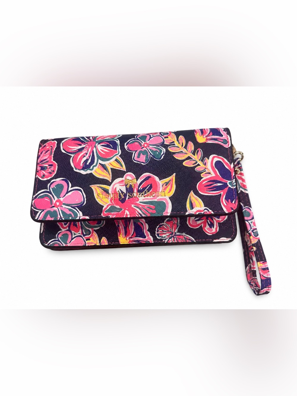 Simply Southern Floral Butterfly Wristlet/Crossbody Wallet